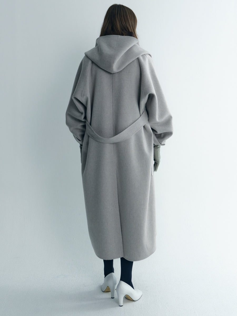 Cashmere Hooded Maxi Coat