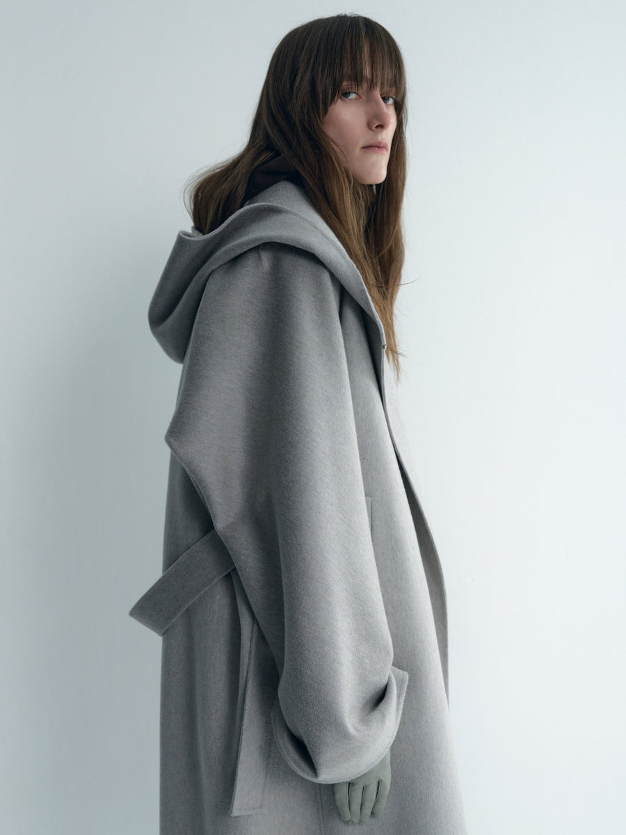 Cashmere Hooded Maxi Coat