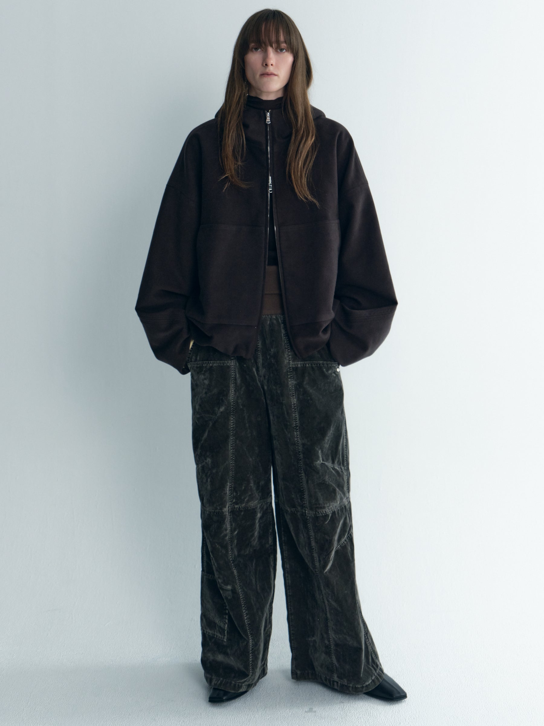 High Waisted Dyed Trousers