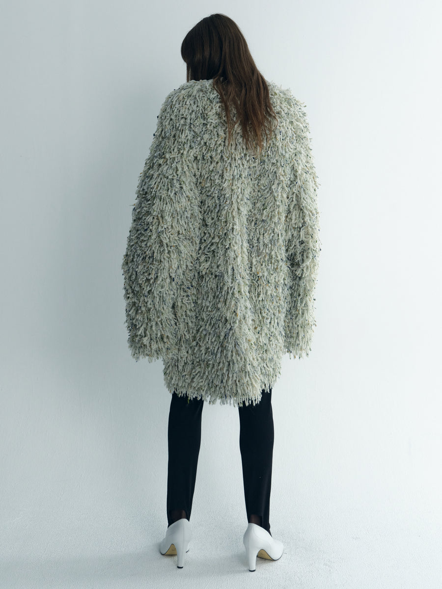 Frayed Oversize Knit Outer