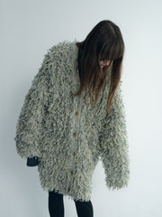 Frayed Oversize Knit Outer