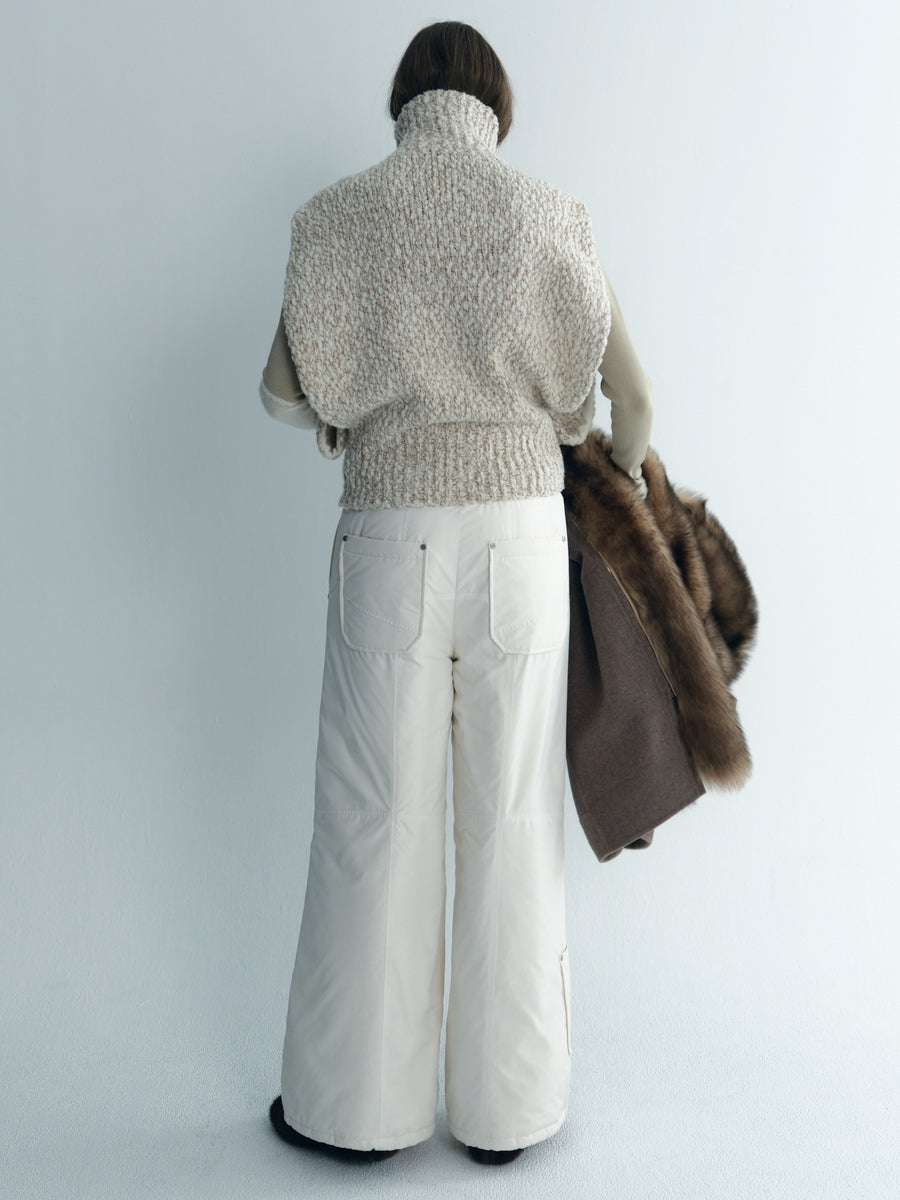Cashmere Blend Turtle Neck Vest