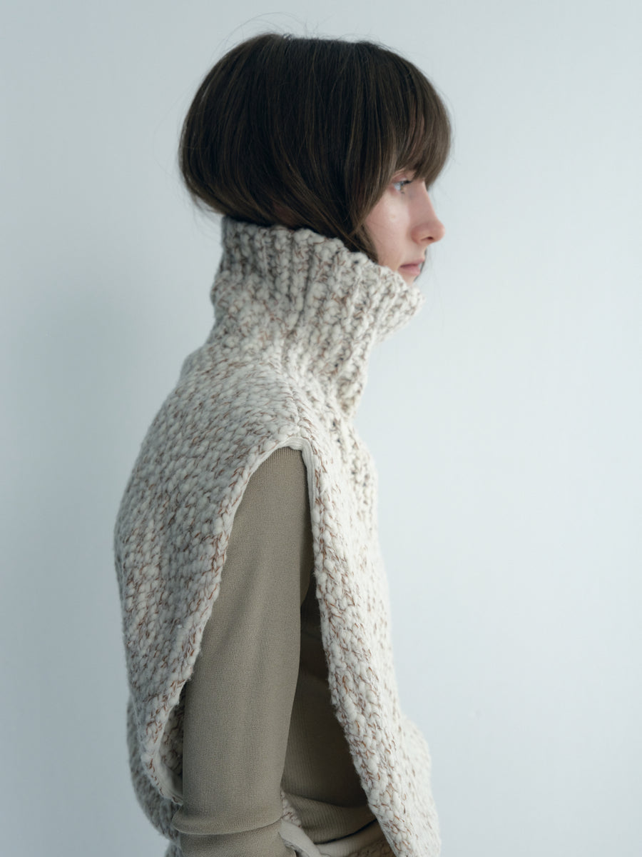 Cashmere Blend Turtle Neck Vest