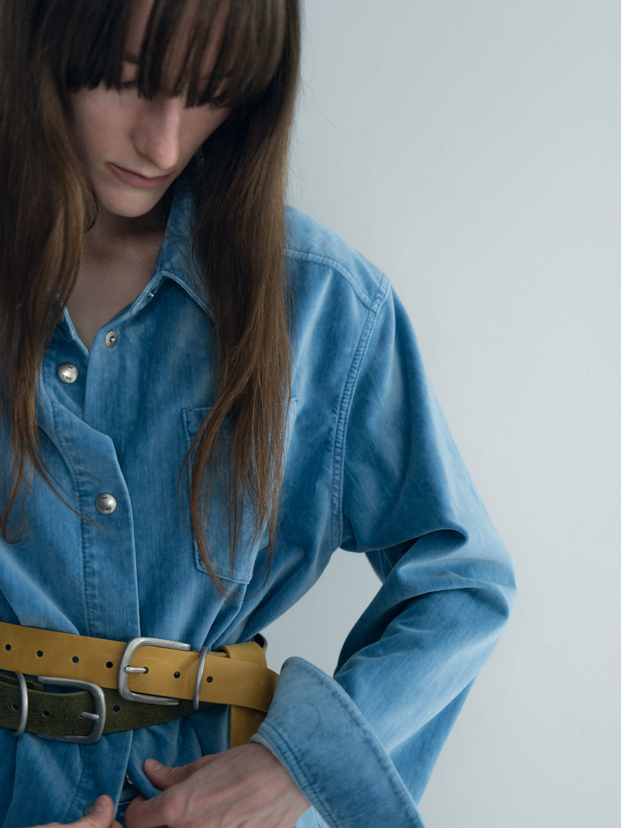 Washed Denim Shirt Outer