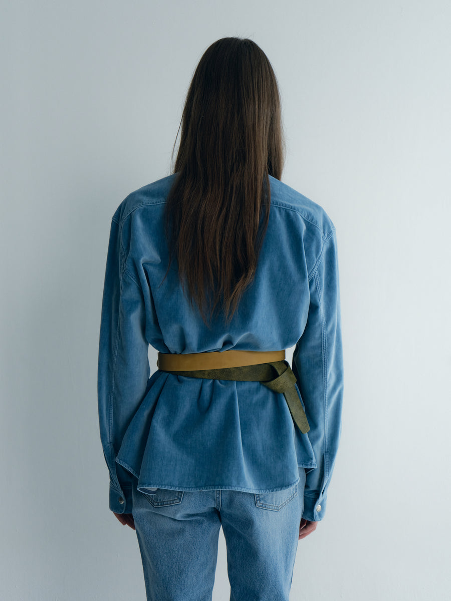 Washed Denim Shirt Outer