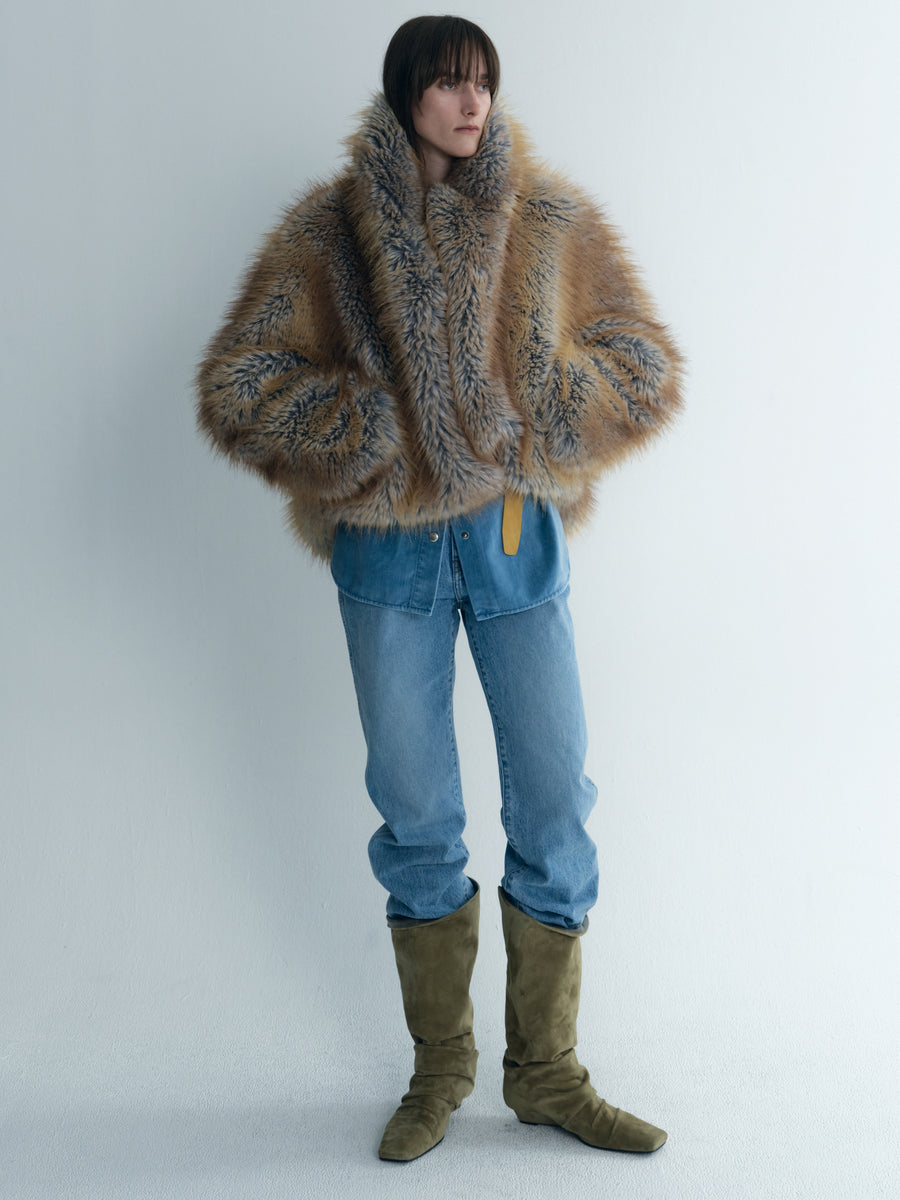 Reversible Faux Fur Jacket