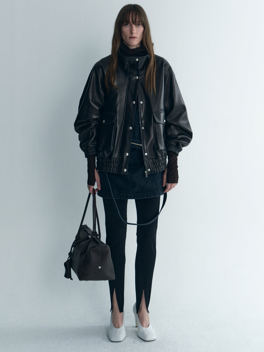 Leateher Bomber Jacket