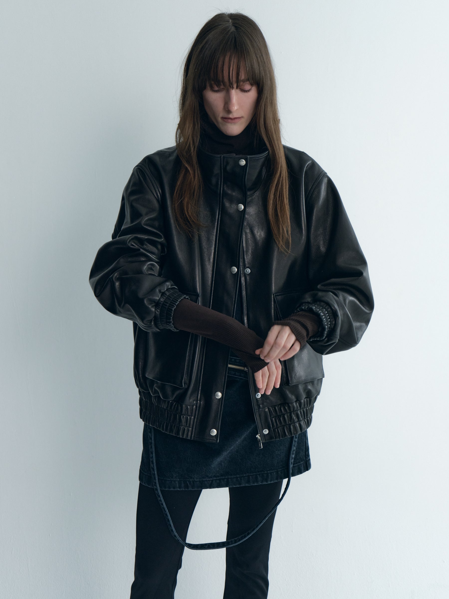 Leateher Bomber Jacket