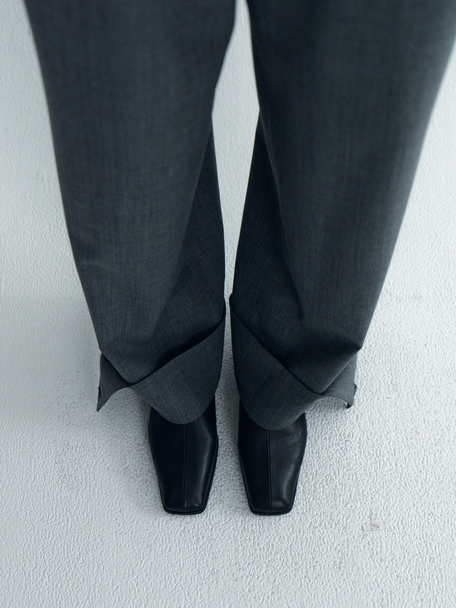 Cuffs-Turnup Belted Pants