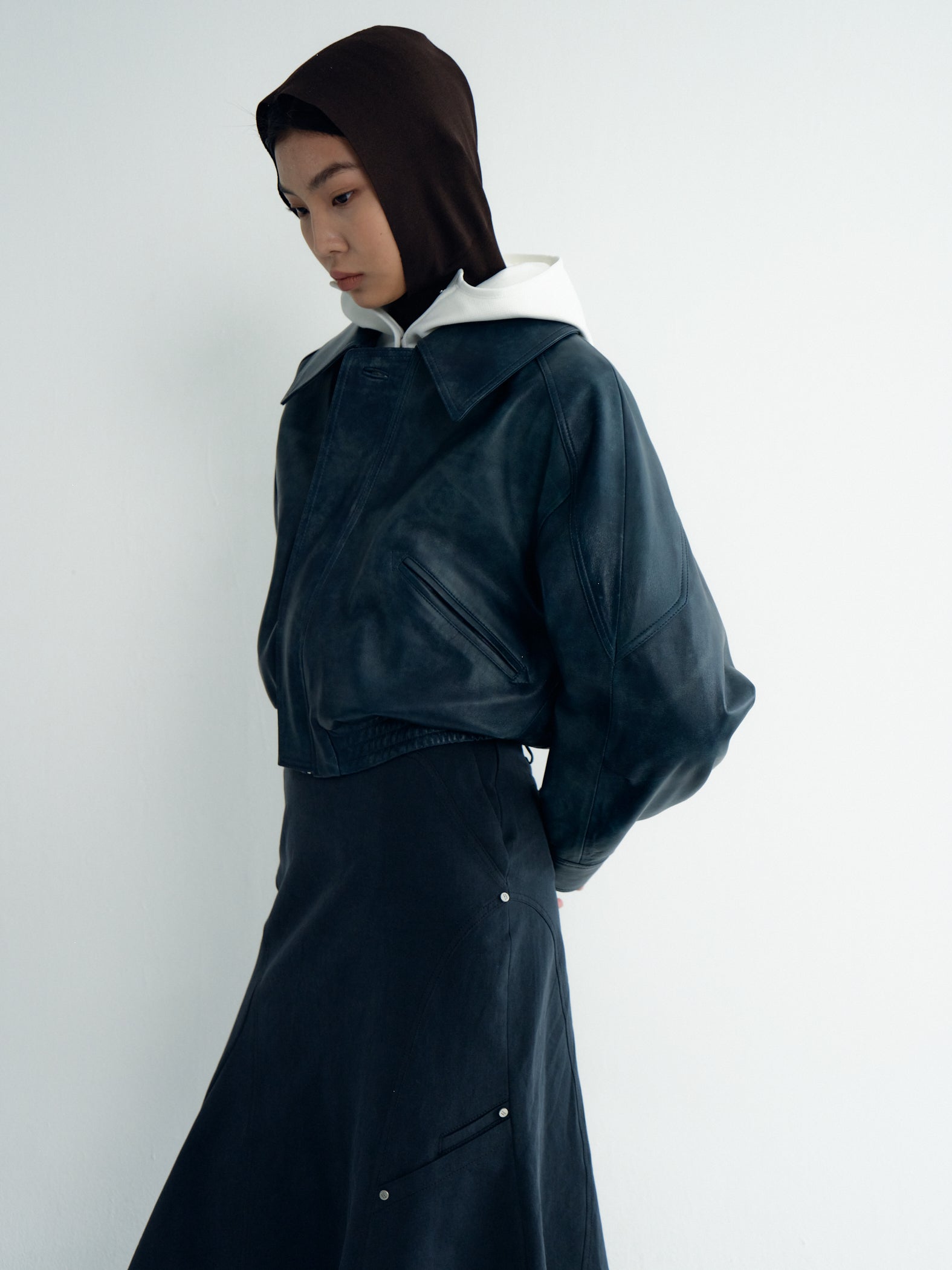 Leather Bomber Jacket