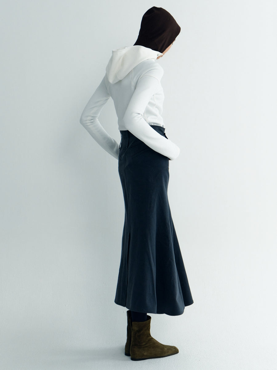 Asymmertric Denim Skirt