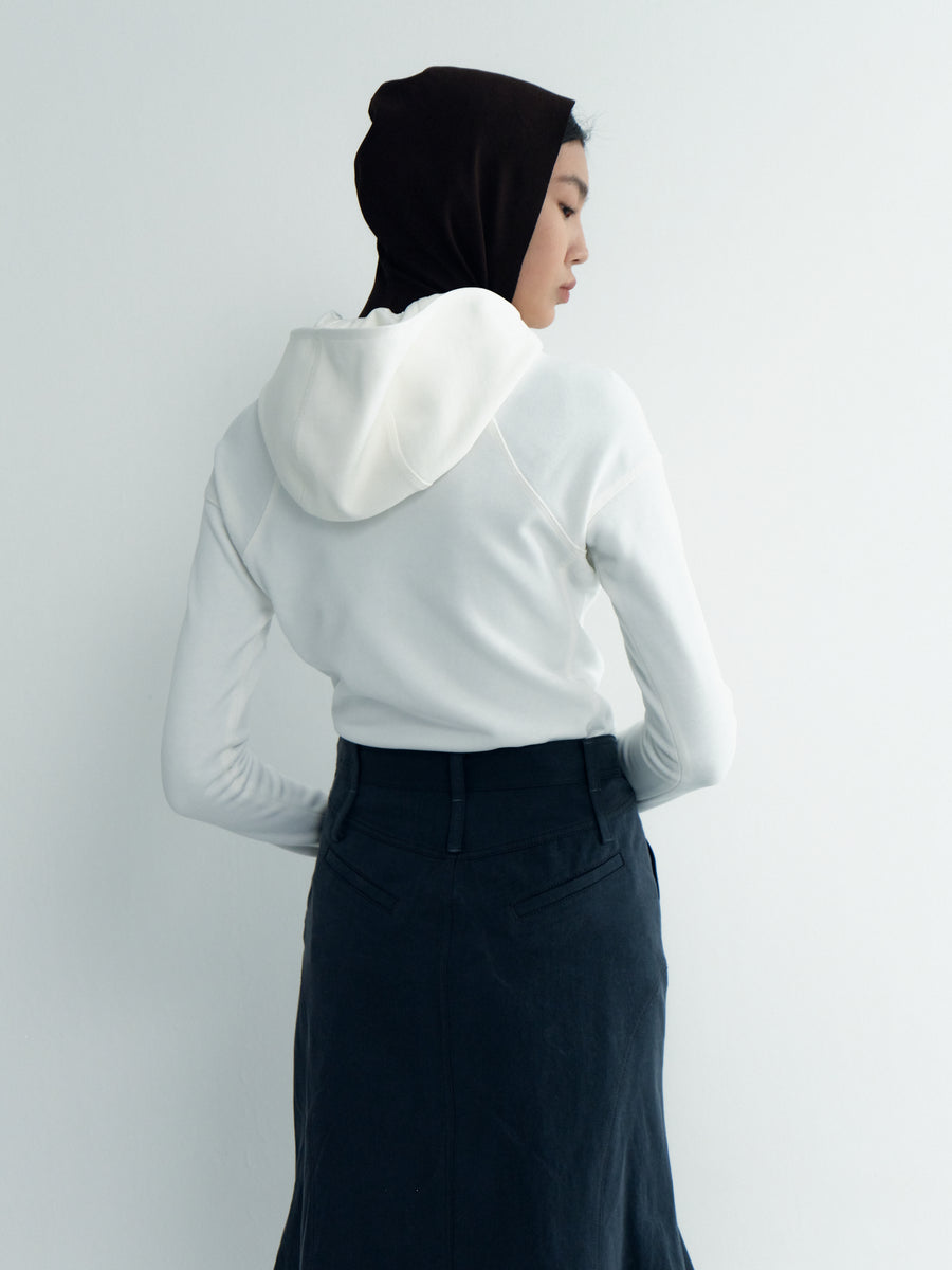 Asymmertric Denim Skirt