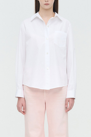 Back Button Loose Fit Shirt