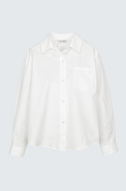 Back Button Loose Fit Shirt
