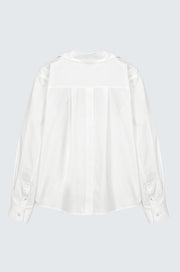 Back Button Loose Fit Shirt