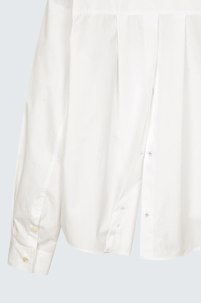 Back Button Loose Fit Shirt