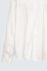 Back Button Loose Fit Shirt