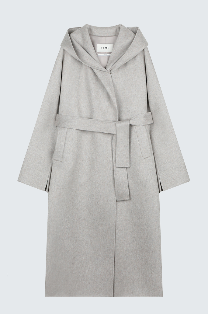 Cashmere Hooded Maxi Coat