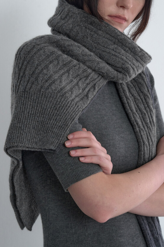 Cable Knit Shawl