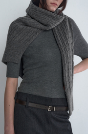 Cable Knit Shawl