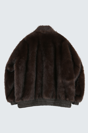 Hairy Oversized Bomber Jacket