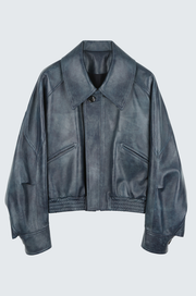Leather Bomber Jacket