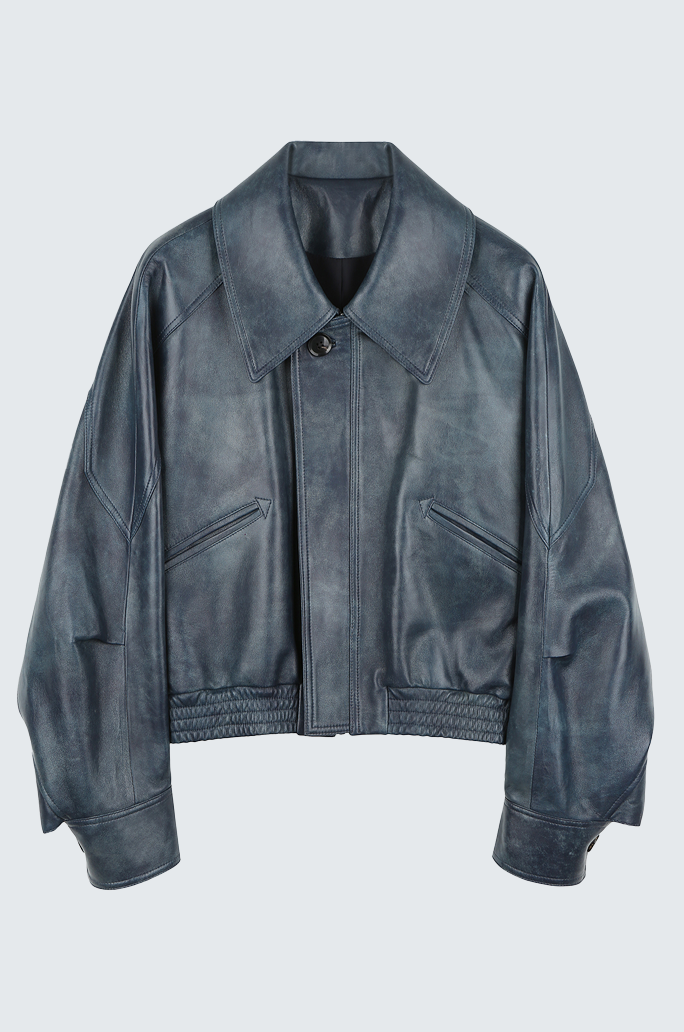 Leather Bomber Jacket