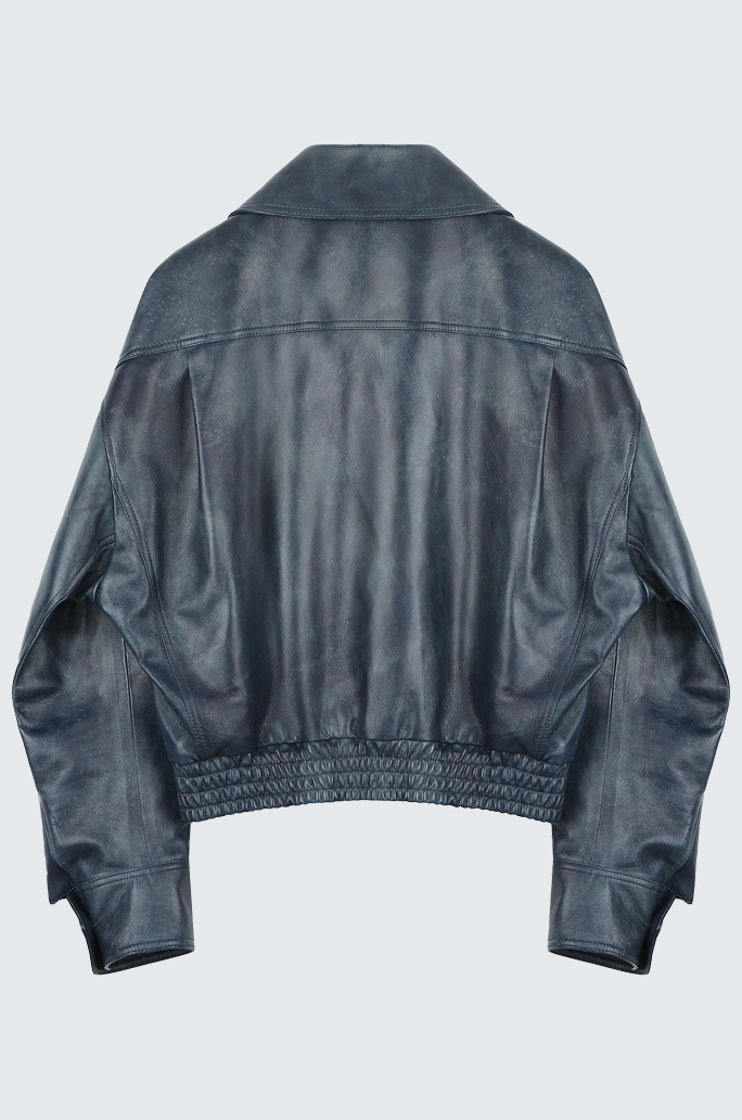 Leather Bomber Jacket