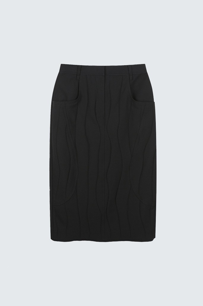 Coded Pencil Skirt
