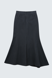 Asymmertric Denim Skirt