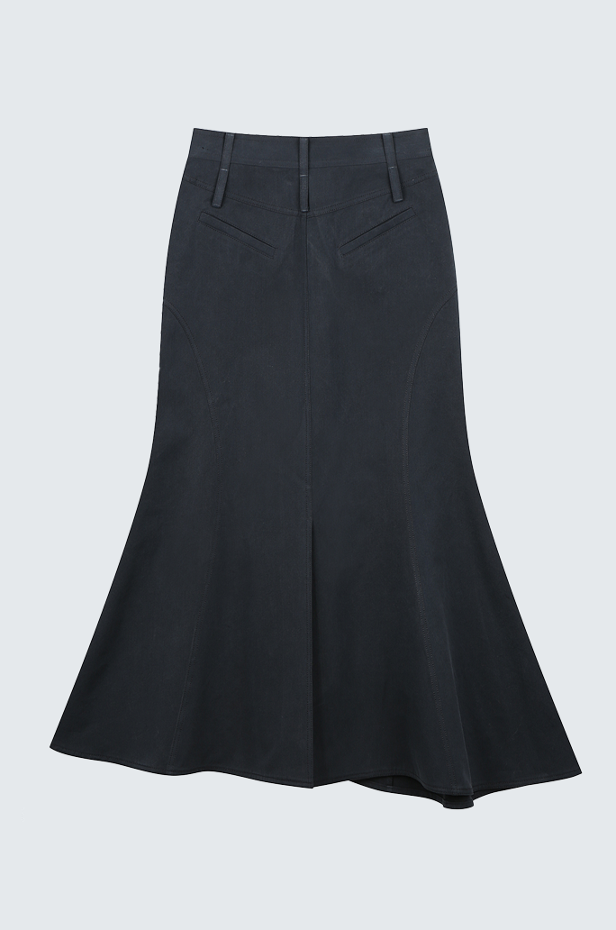 Asymmertric Denim Skirt
