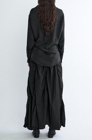 Strap Box Pleats Shirt