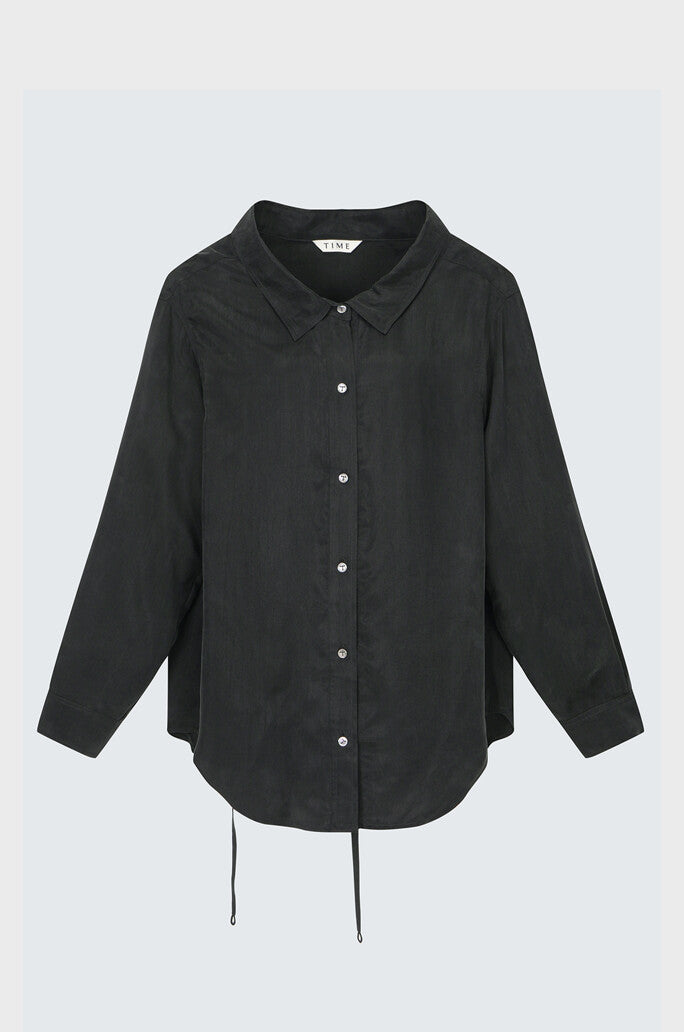 Strap Box Pleats Shirt