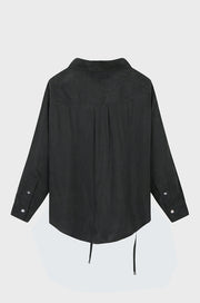 Strap Box Pleats Shirt