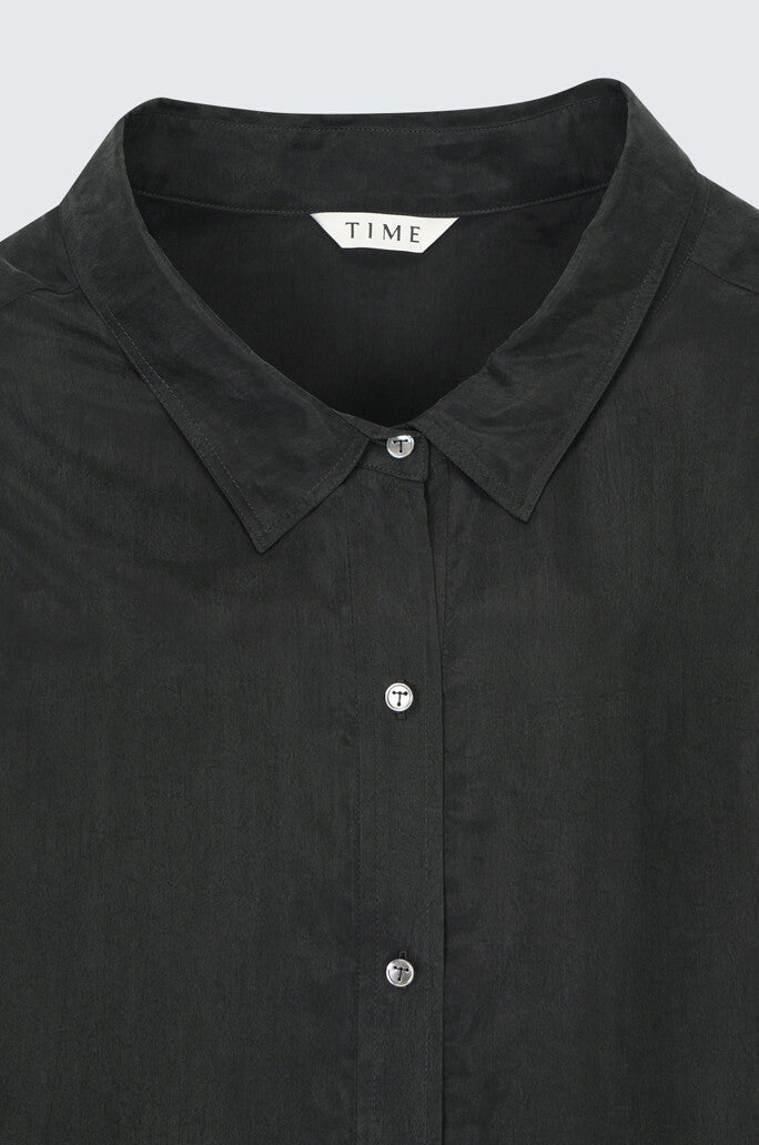 Strap Box Pleats Shirt