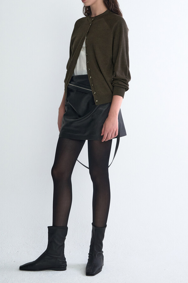 Cashmere Blend Wholegarment Knit Outer