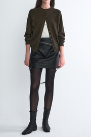 Cashmere Blend Wholegarment Knit Outer