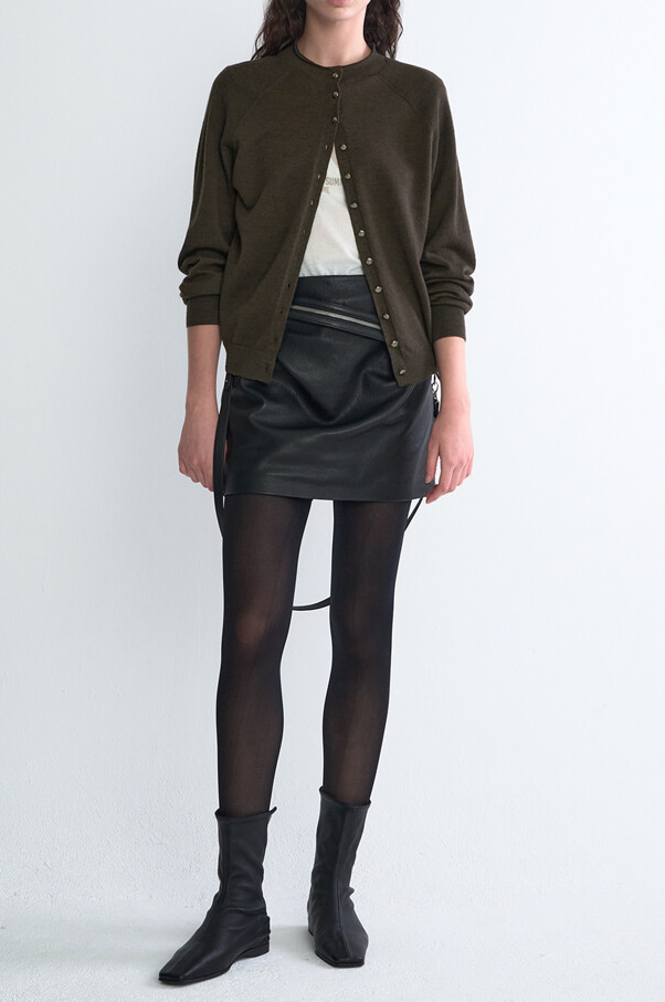 Cashmere Blend Wholegarment Knit Outer