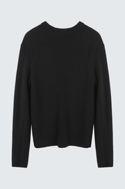 Wool Cut-Out Sleeve Knit Top