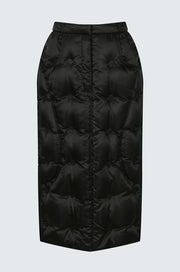 Padded Detail Mid Skirt