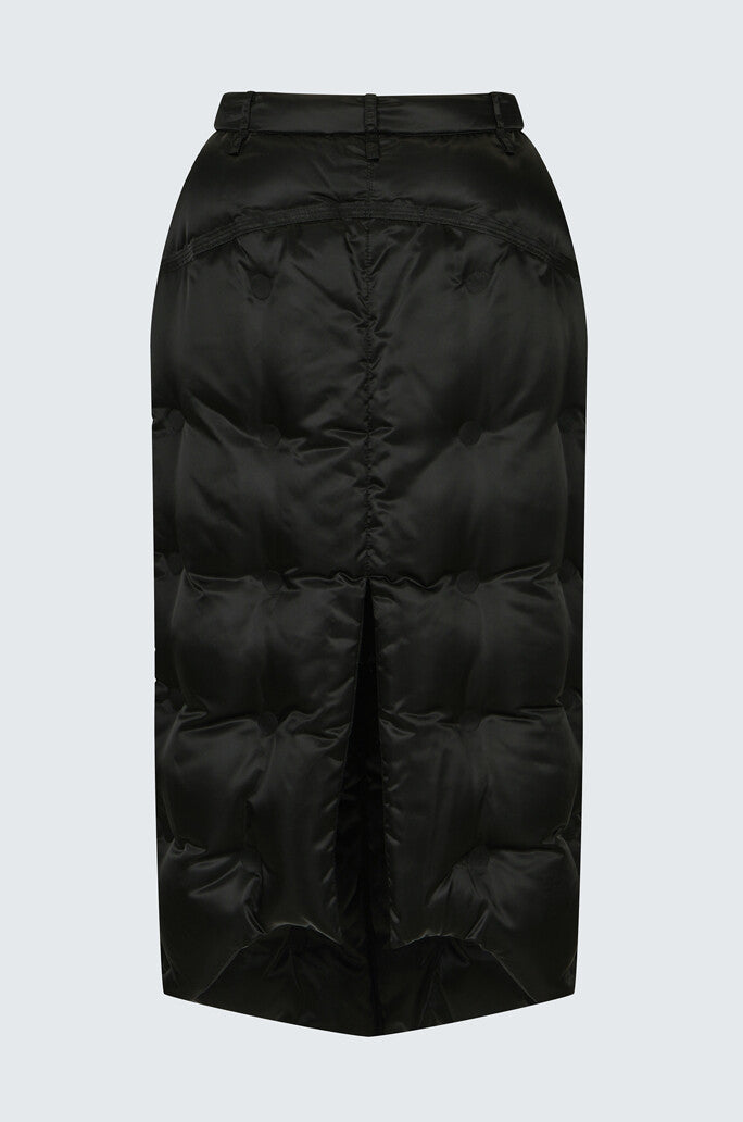 Padded Detail Mid Skirt