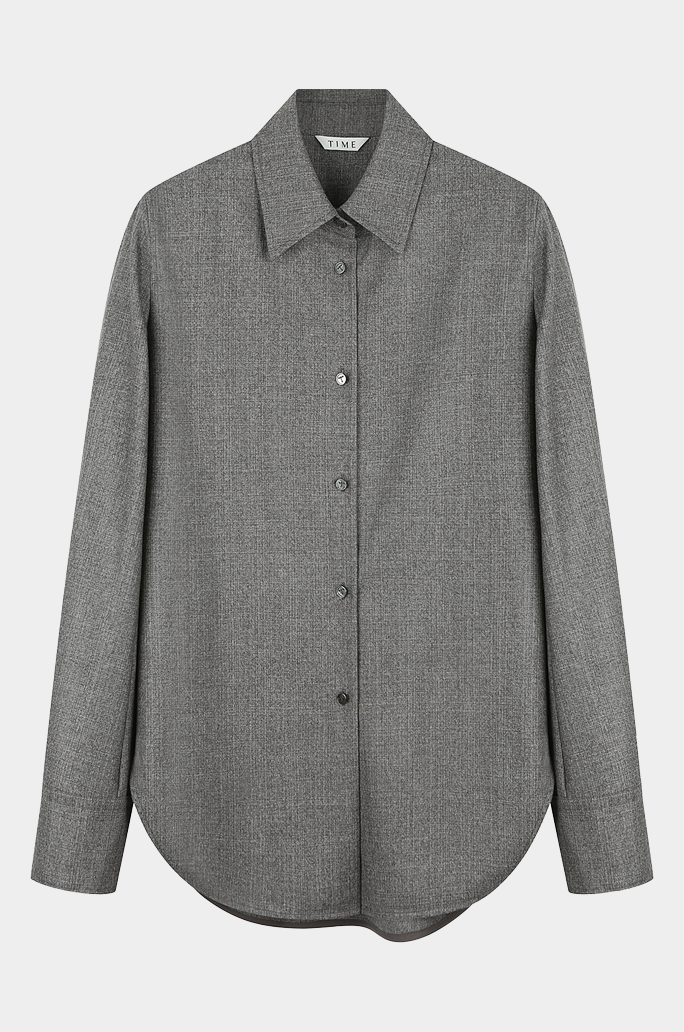 Classic Wool Shirtswith Shoulder Pads