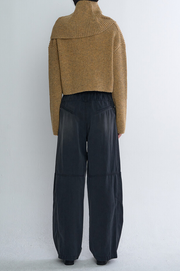 Wool Crop Knit Cardigan