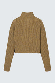 Wool Crop Knit Cardigan