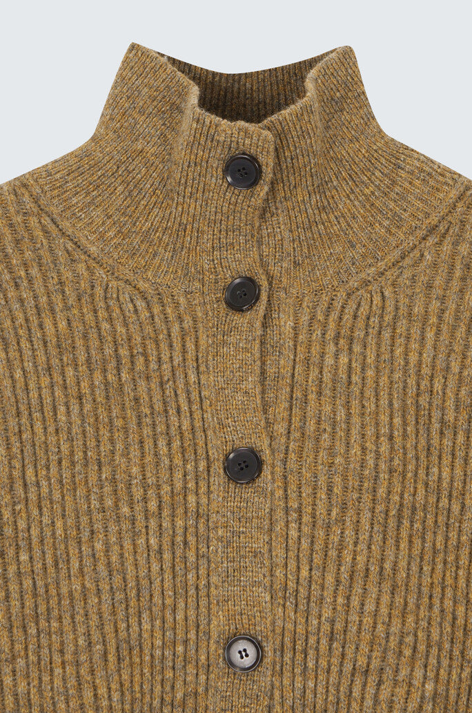 Wool Crop Knit Cardigan