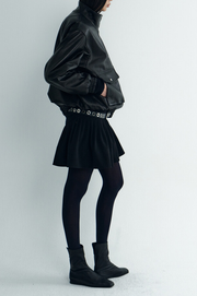 Leateher Bomber Jacket