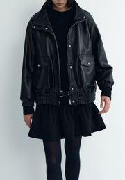 Leateher Bomber Jacket