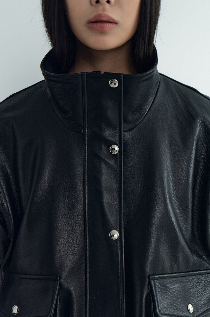 Leateher Bomber Jacket