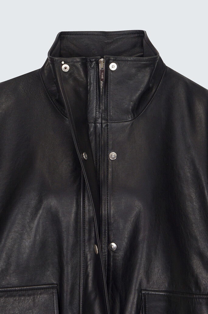 Leateher Bomber Jacket