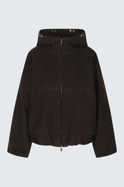 Draped Thindown Hoodied Jacket